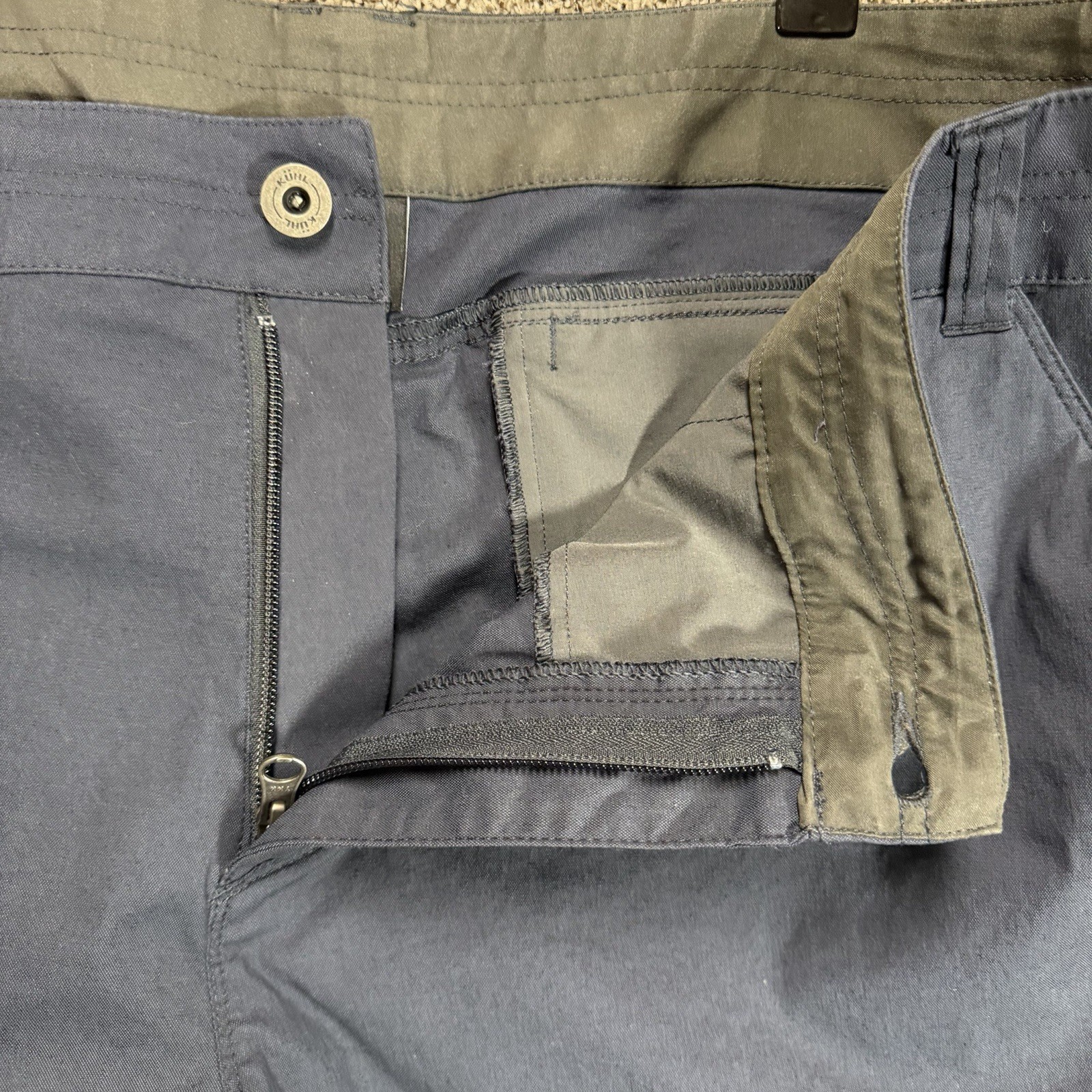 Kuhl Resistor Lite Chino Shorts Mens 42×7 Blue Performance Hiking Outdoor Cargo