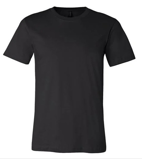 Bella + Canvas Unisex Short-Sleeve Cotton Jersey Medium Black T-Shirt 3001C