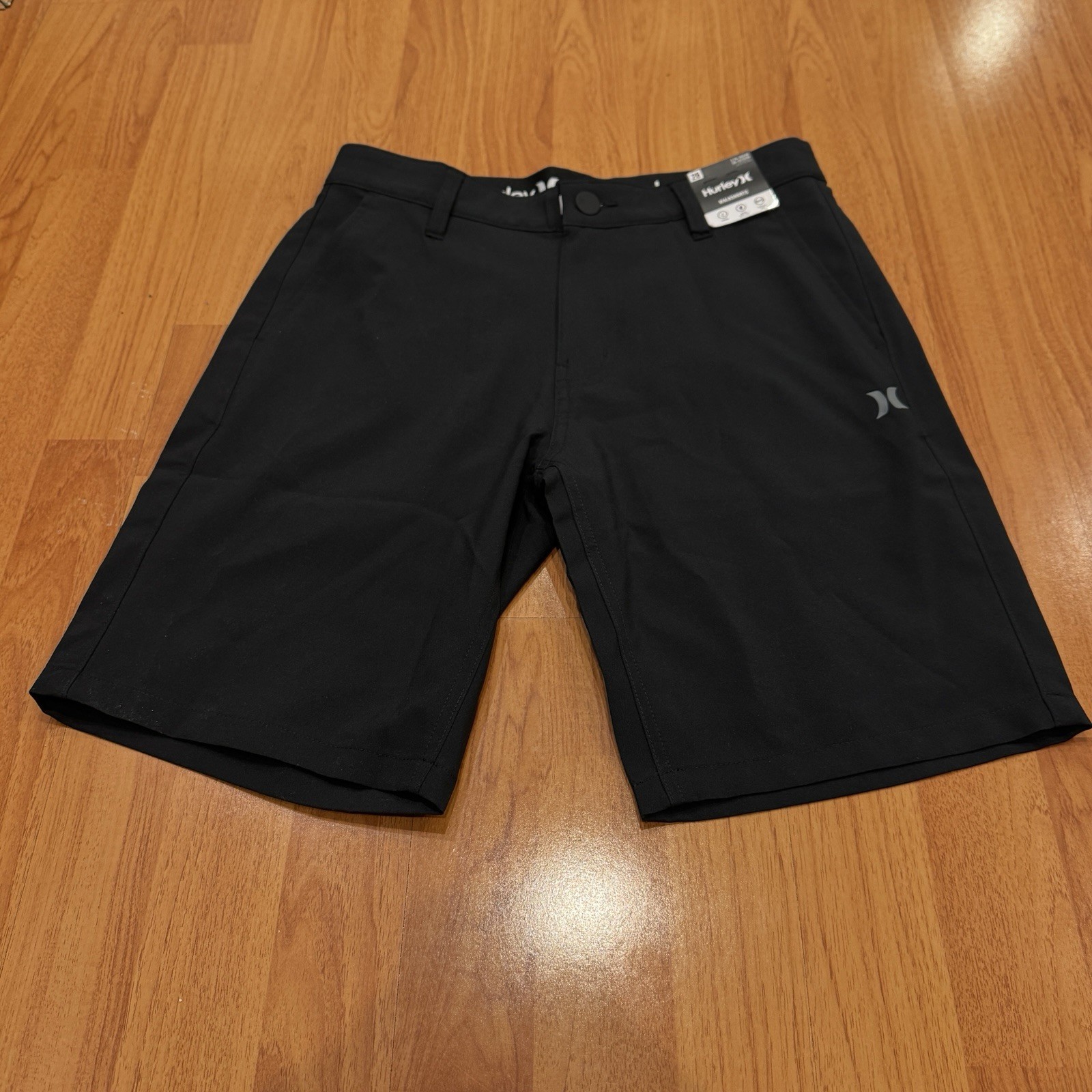 Hurley All Terrain Hybrid Walk Short Black Sz 28 9.75 IN Inseam 20 IN Outseam