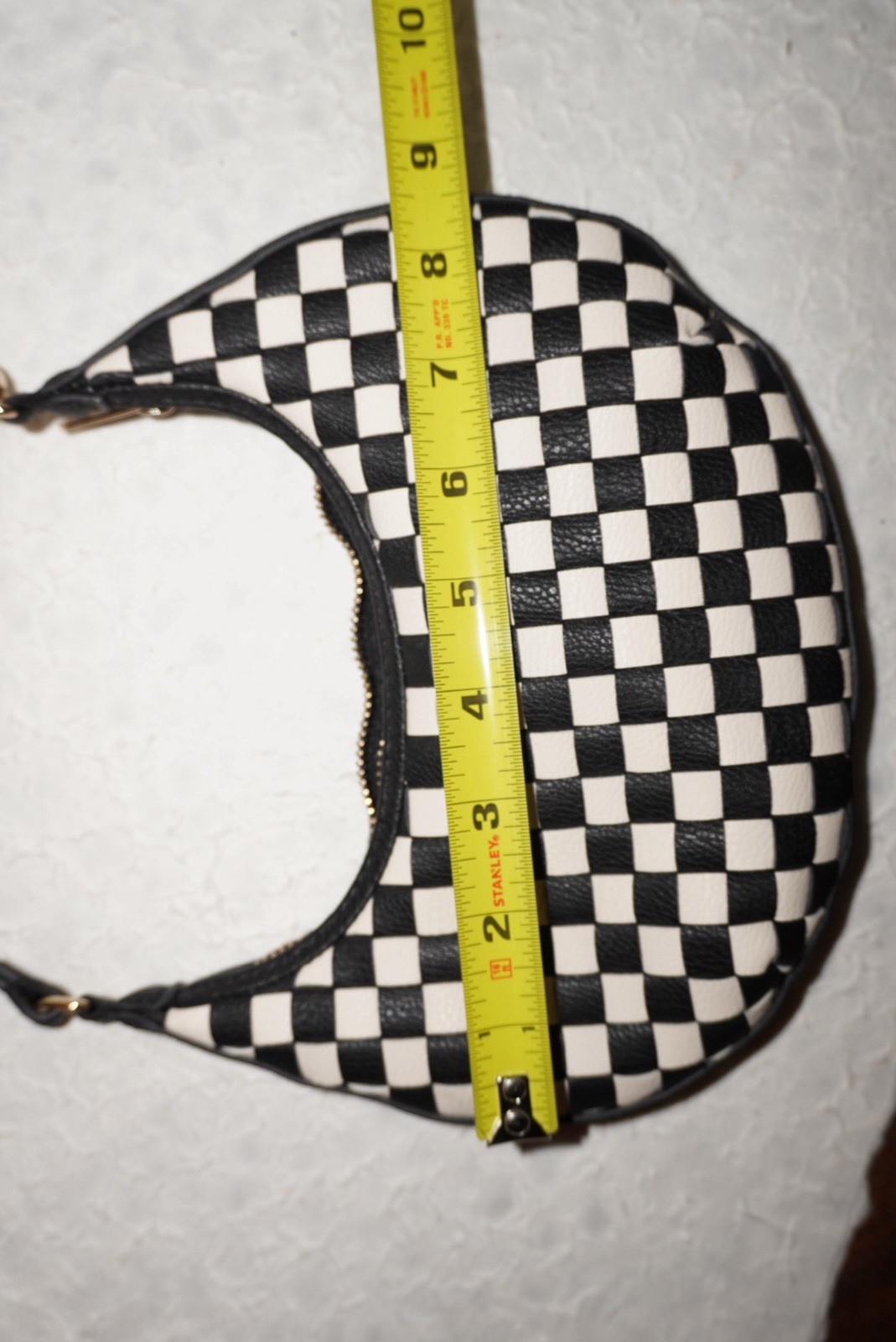 Universal Thread Checkered Crescent Shoulder Bag Y2K New Without Tags