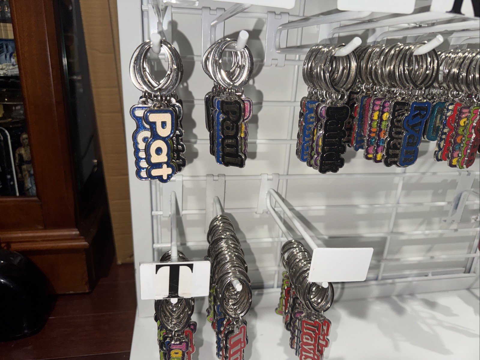 A, B, C, D, E, F, G, H, J – Metal Keychain with Beautiful Colors