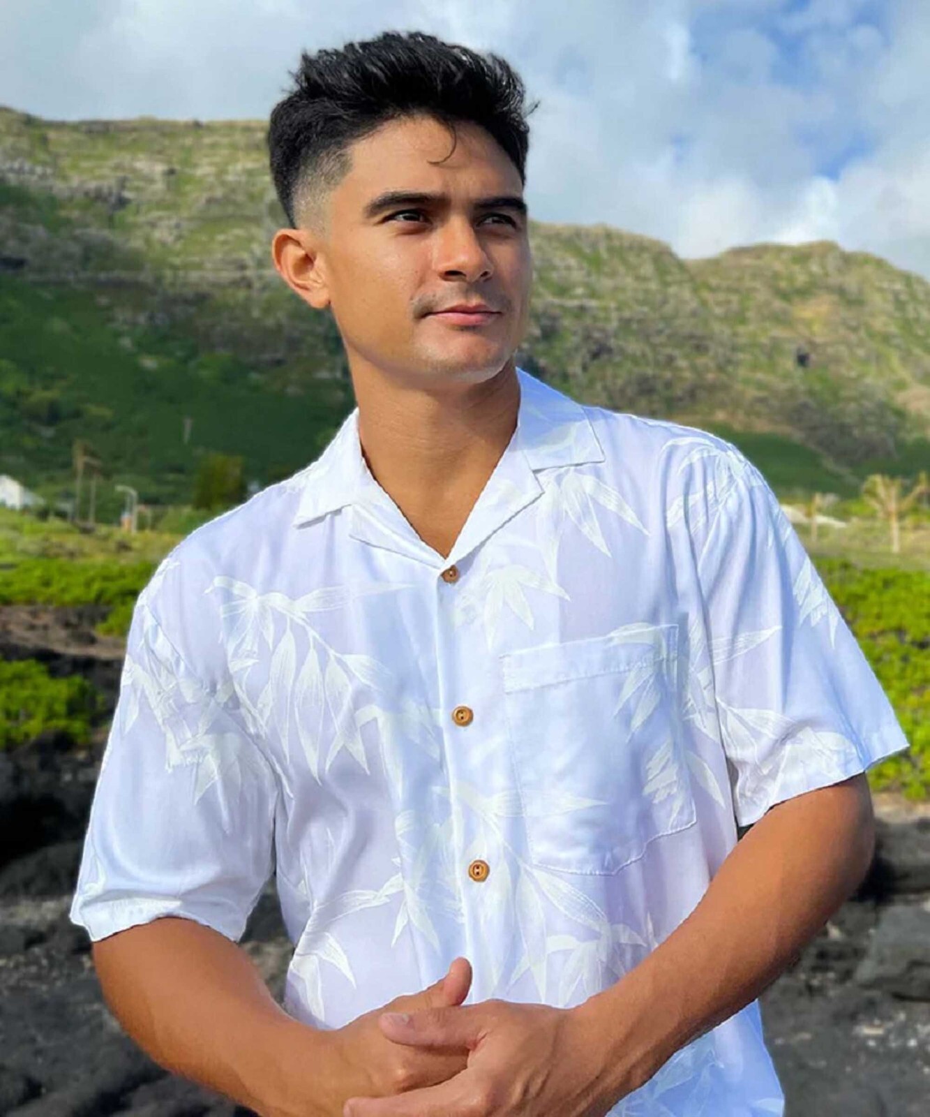 Paradise Found “Bamboo Wedding” Hawaiian Shirt