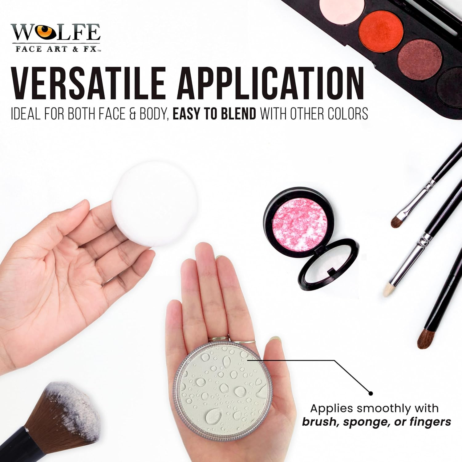 Wolfe F/X Essential Colors Face Paint – White (30 Gm)