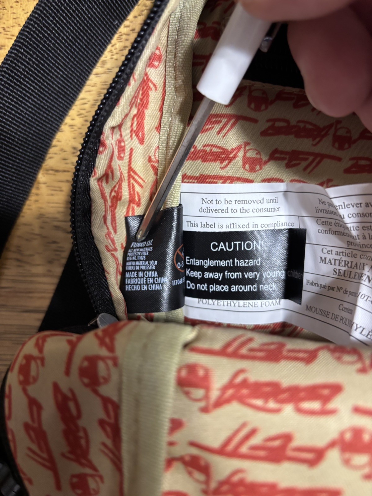 STAR WARS FUNKO POPS FUTURA LABORATORIES SLING BAG BOBA FETT BACKPACK