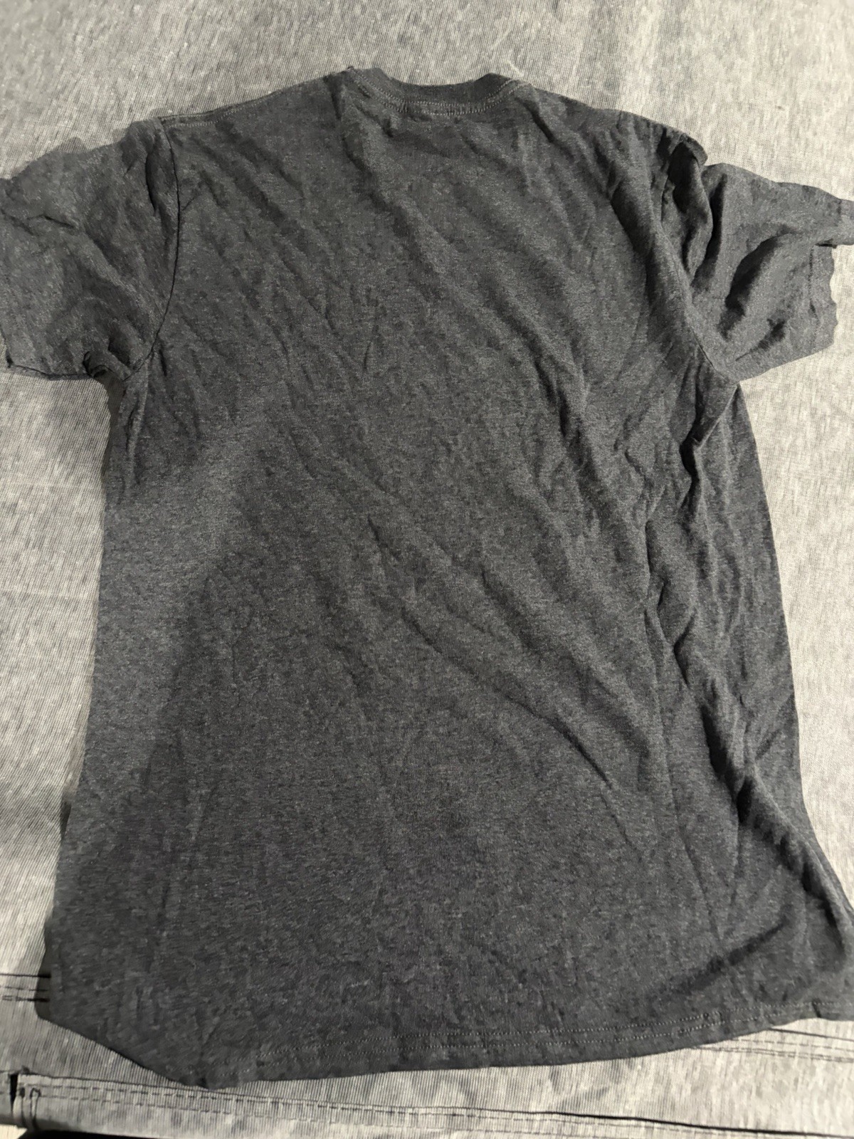 Batman Men’s Joker Graphic Print T-Shirt Gray Regular Fit Crew Neck M VINTAGE