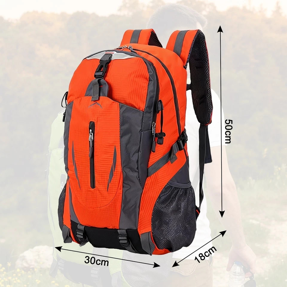 40L Travel Men Women Backpack Larg Capcity Hiking Rucksack School Book Backpack