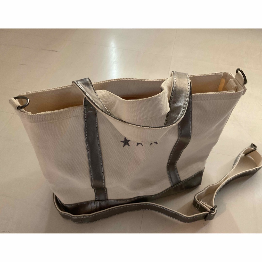 L.L.Bean Limited Edition Dark Pewter Tote Canvas Leather M Medium Used