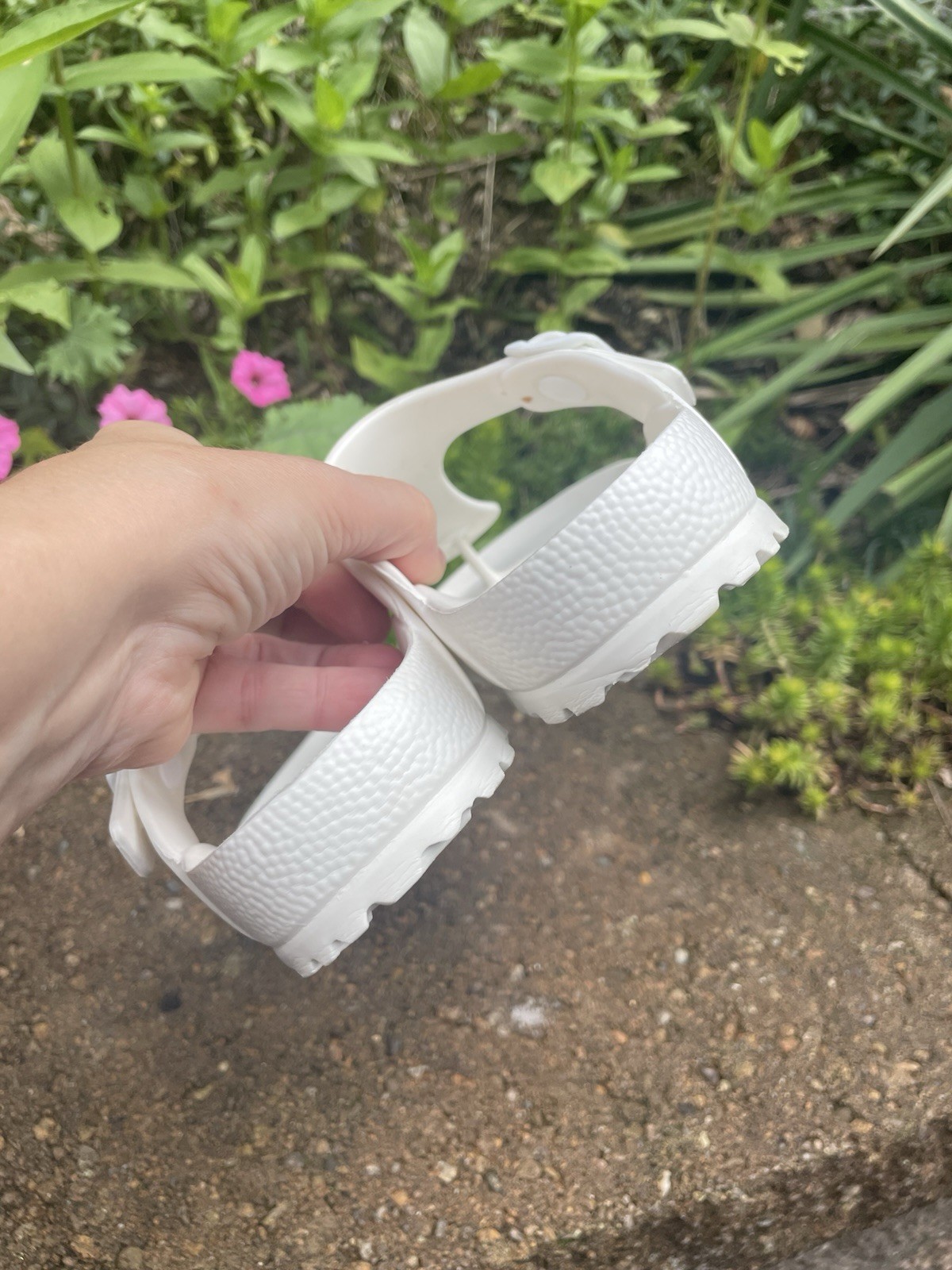 Birkenstock Gizeh EVA White Thong Sandals Size 37