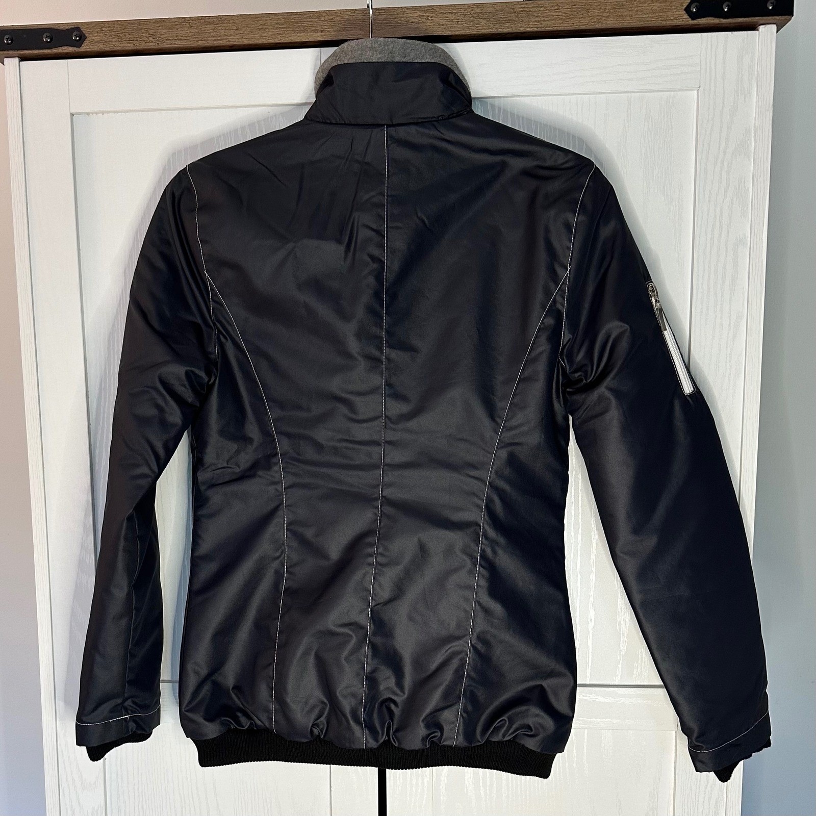 L’EQUITATION INTERNATIONAL Men’s Jacket Size XS Black Quilted Lined Equestrian
