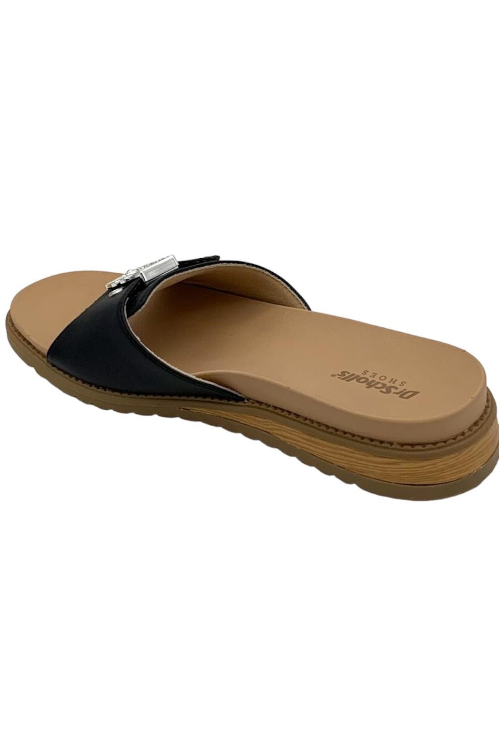 Dr. Scholl’s Buckle Slide Sandals Island Icon Black