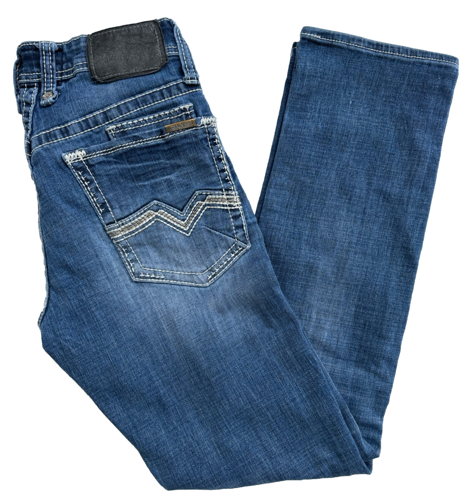 Salvage For Buckle Havoc Distressed Slim Fit Straight Jeans Men’s Sz 29R BKE