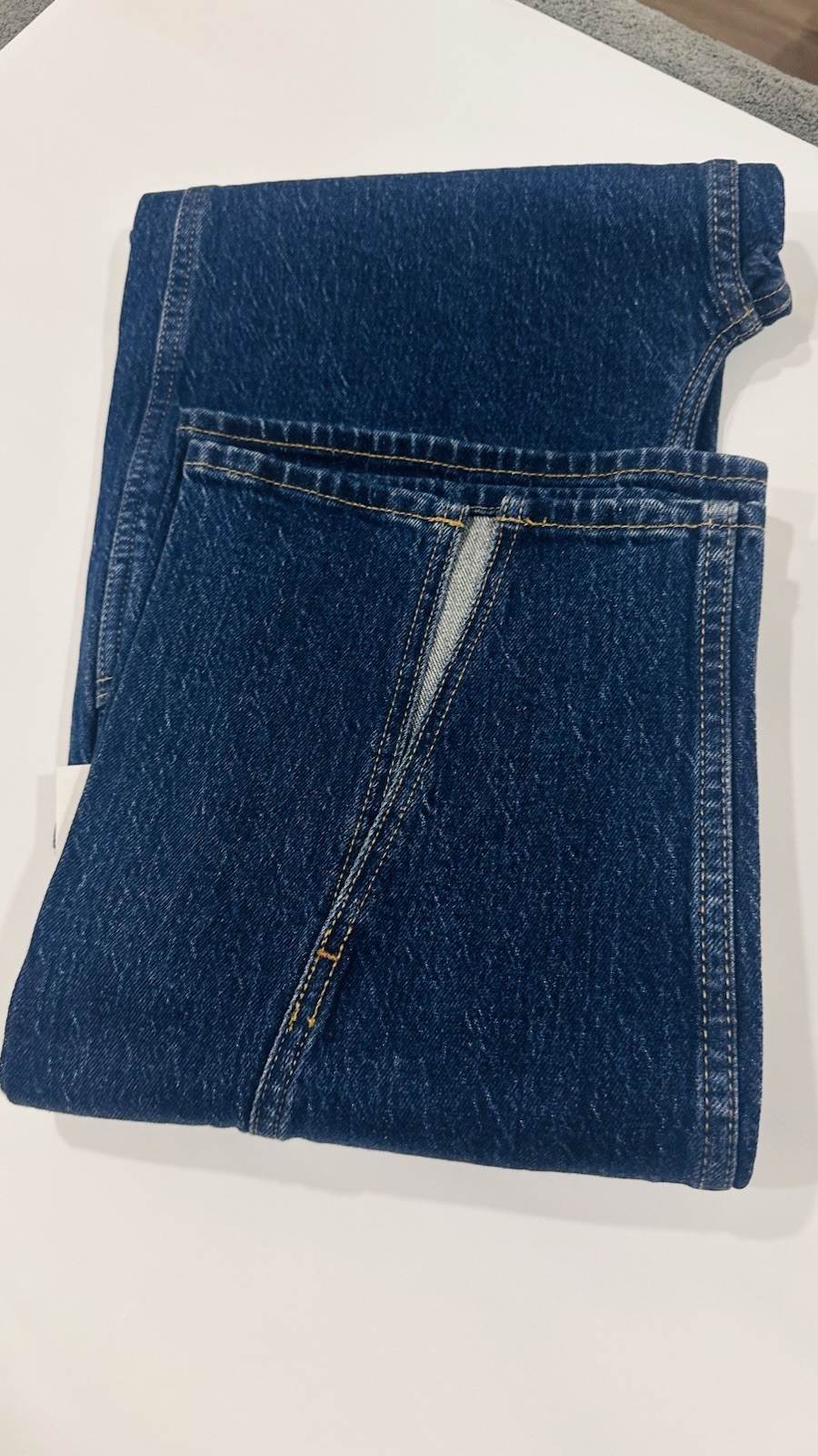 Abercrombie & Fitch 90s Relaxed High Rise Straight Dark Wash Denim Jeans 26
