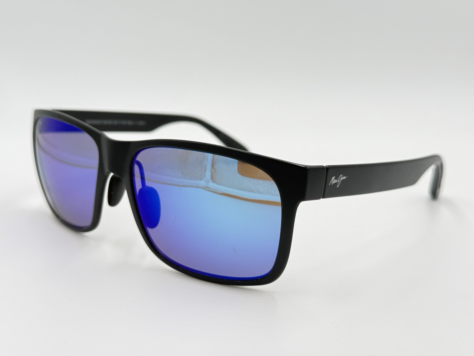 MAUI JIM RED SANDS MJ432-2M Matte Black/Blue Hawaii POLARIZED AUTHENTIC Japan