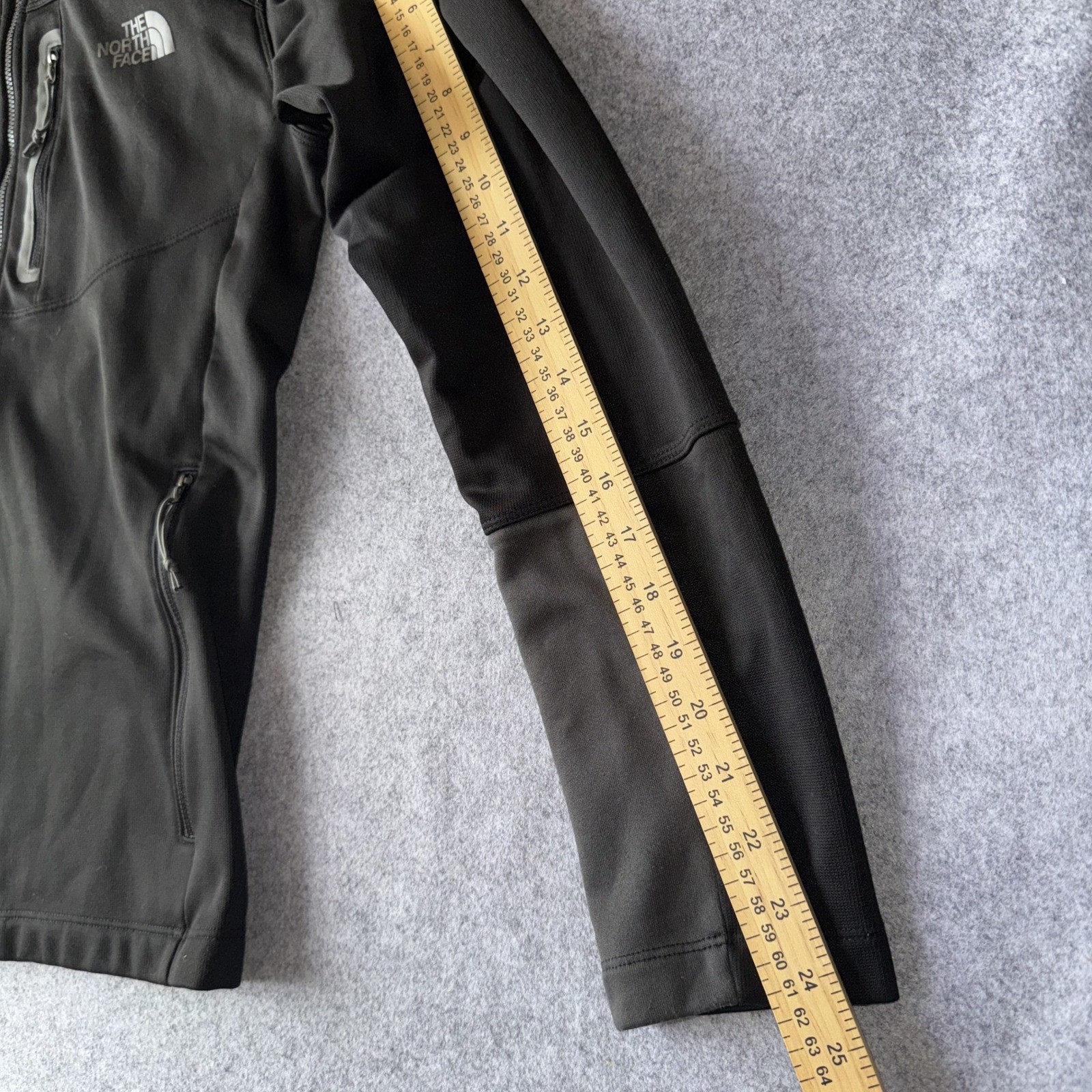 The North Face Apex Bionic Softshell Hoodie Small Black Windproof Jacket