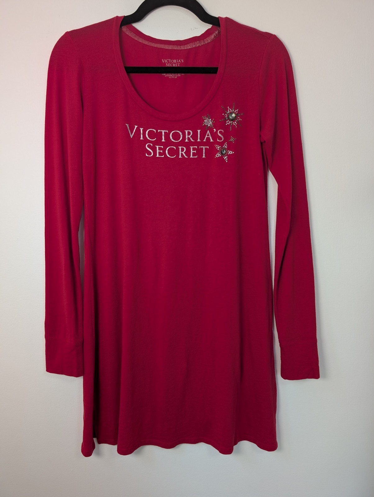 Victoria’s Secret Pink and Navy Striped Scoop-Neck Sleepwear