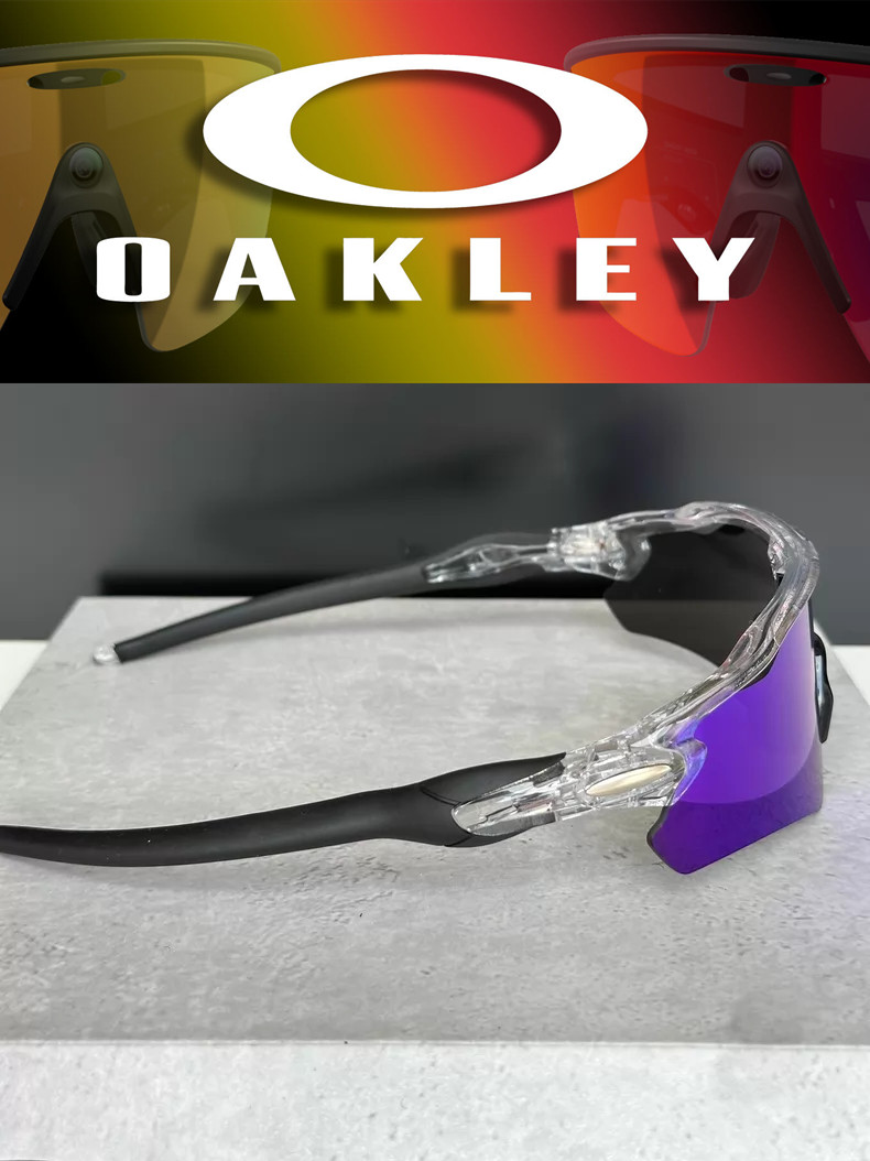 Oakley Radar Ev Path Sport Sunglasses OO9208 Clear Frame Blue Lenses