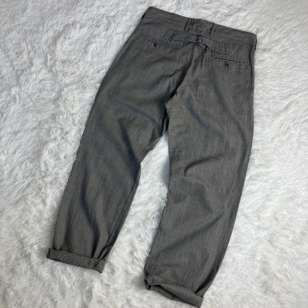 Engineered Garments Glen Check Cinch Pants 32 USA Made Cotton Check Trousers F/S