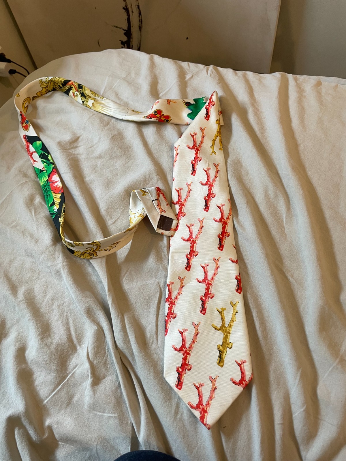 Gianni Versace silk tie vintage Made in Italy