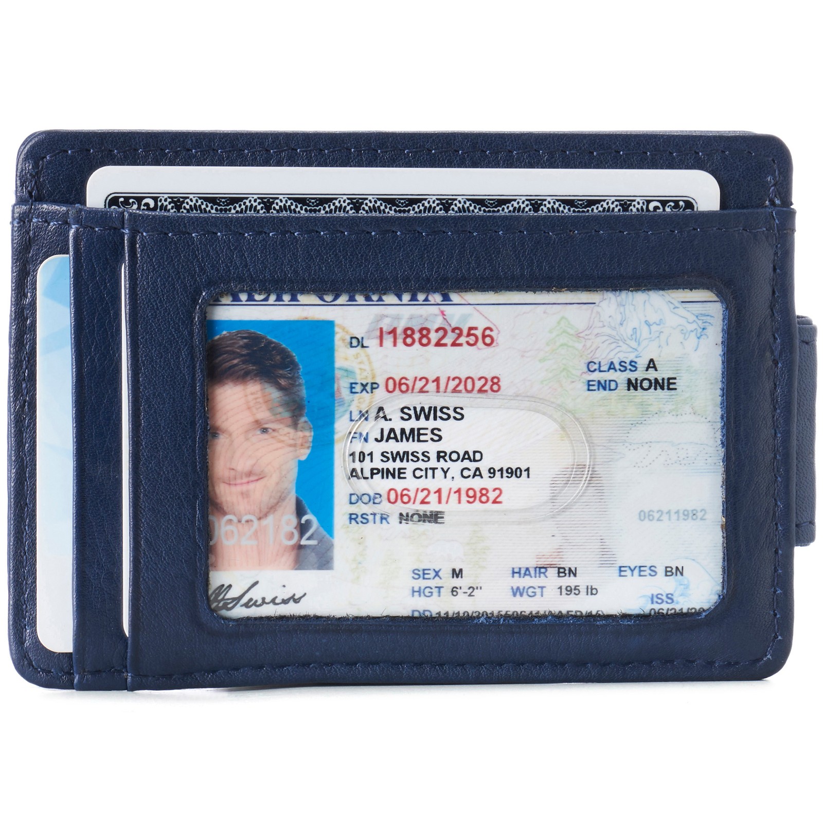 Alpine Swiss Mens RFID Safe Magnetic Money Clip Wallet Slim Front Pocket Wallet