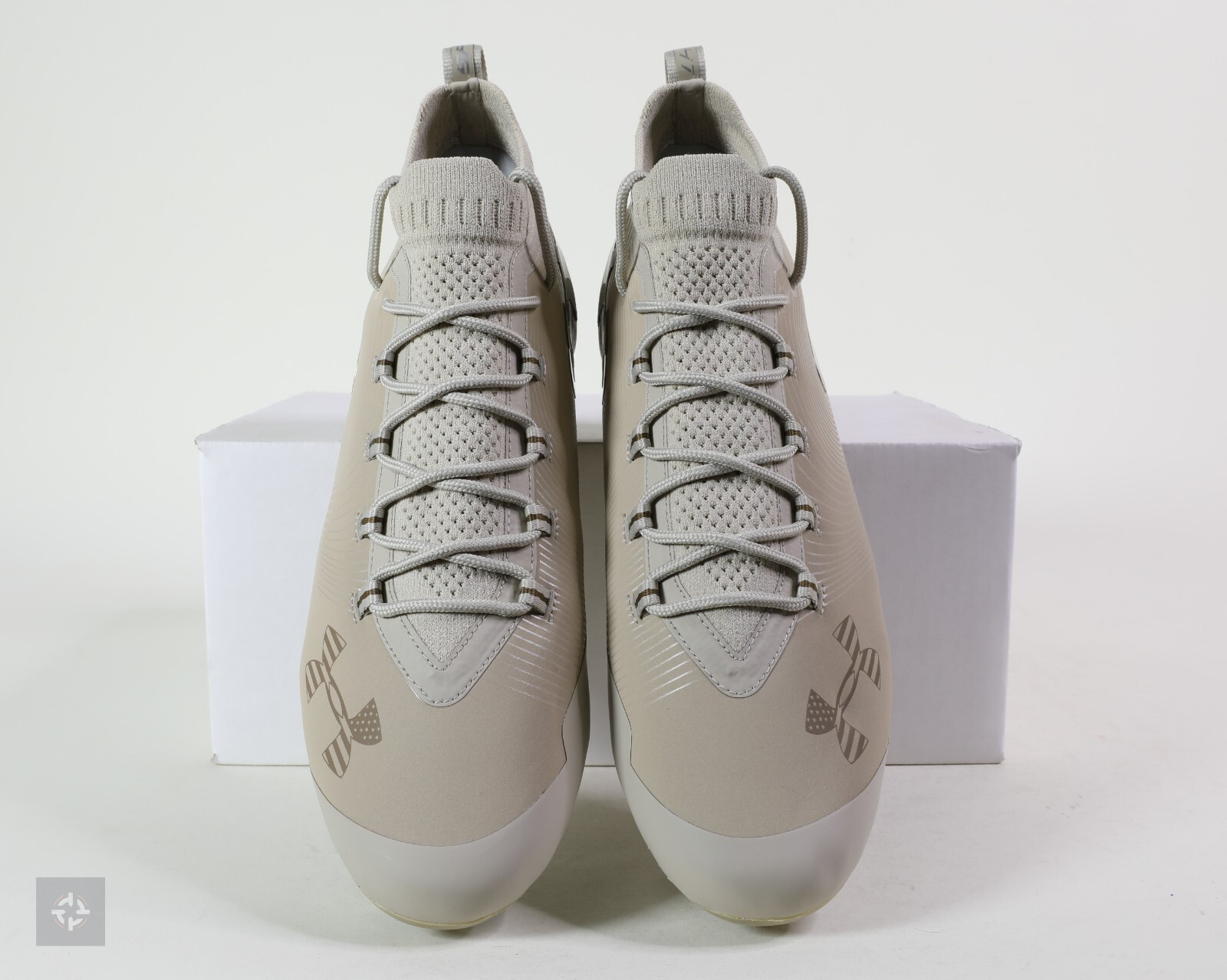 Under Armour Spotlight MC Beige USA Football Cleats Men’s Size 13 (3022187-200)