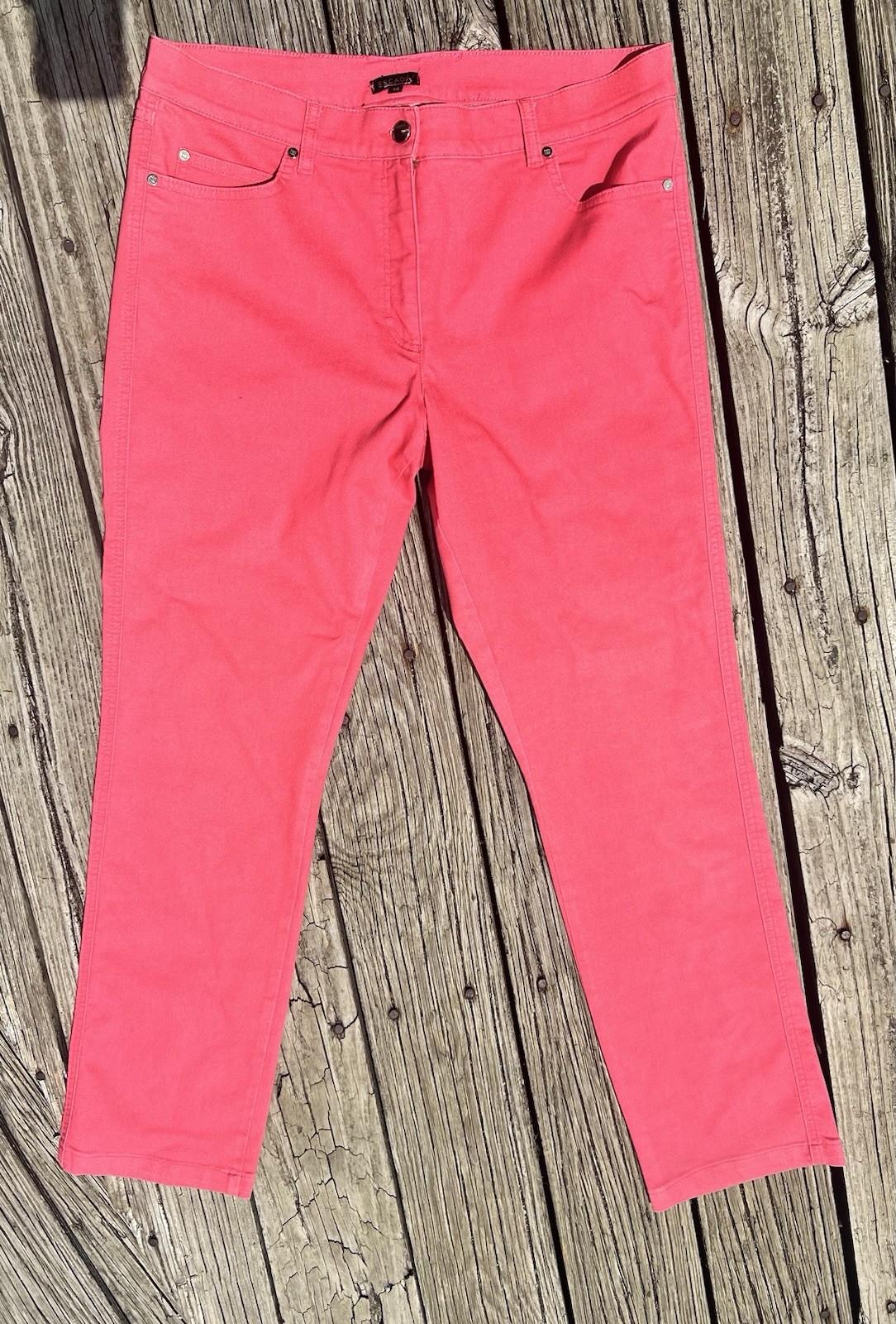 Escada Pink Skinny Trousers Pants 46