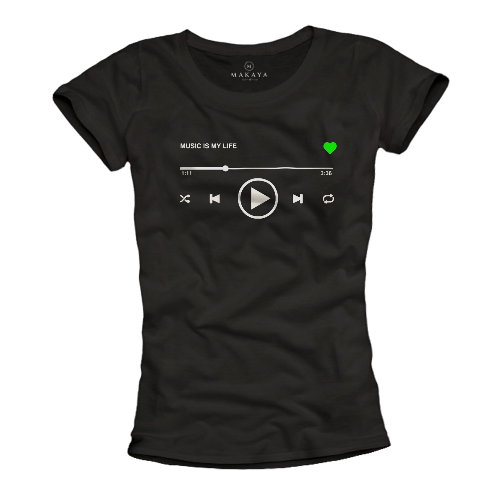 Ladies Shirt Music Top Hip Hop Playlist Festival Party Top Black 34 36 38 40 42