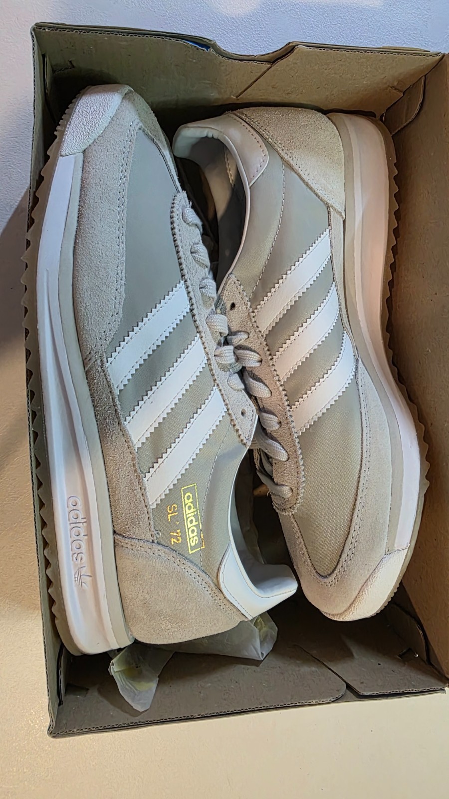 Adidas SL72 RS Grey/White – JI1281 – Brand New/Original Box Size 9M/10W