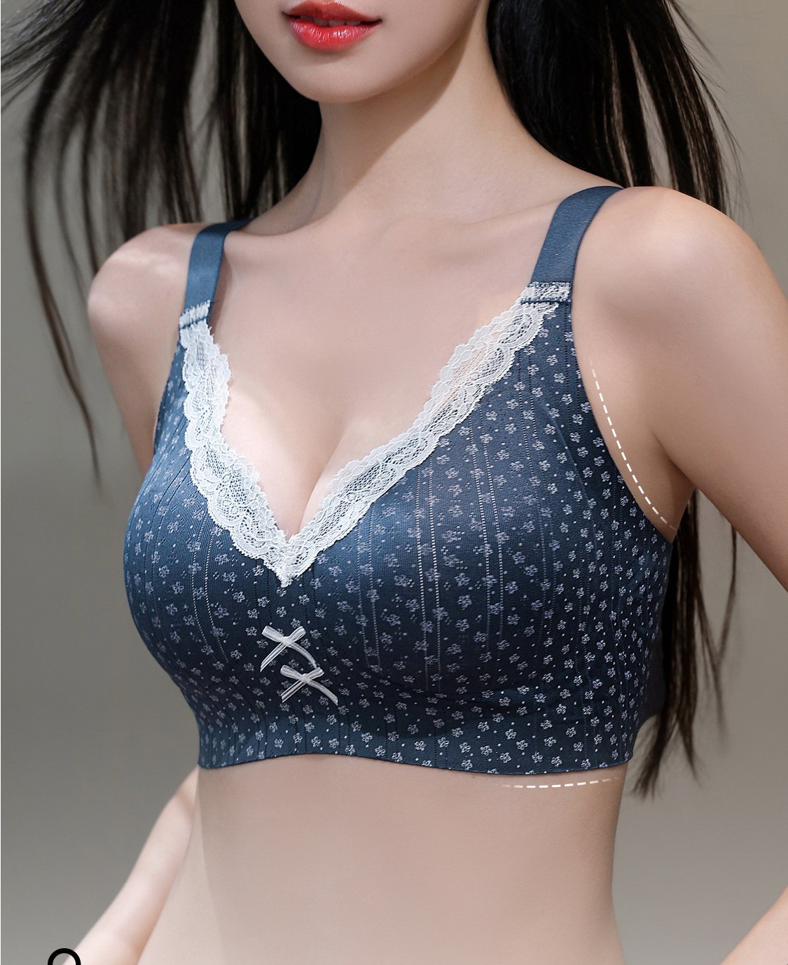 Women Bras 3/4 Cup seamless Wireless Thin push up Plus size Underwear 22091