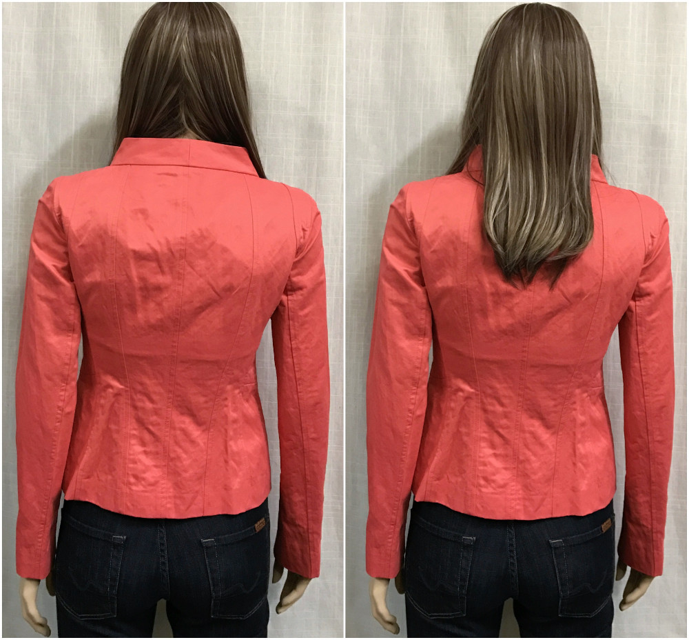 Lafayette 148 New York Silas Chic Watermelon Fitted Zip Jacket Sz 0 Career $498