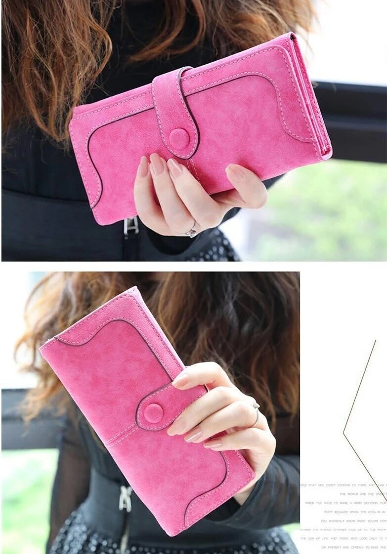 Women PU Leather Wallet Clutch Long Phone Card Holder Purse Handbag Best Gift US
