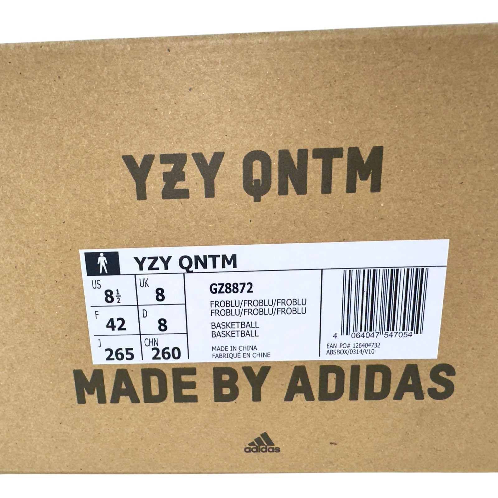 Adidas Yeezy Quantum Frozen GZ8872 Size US 8.5 UK8 EUR42 Blue mens Sneakers
