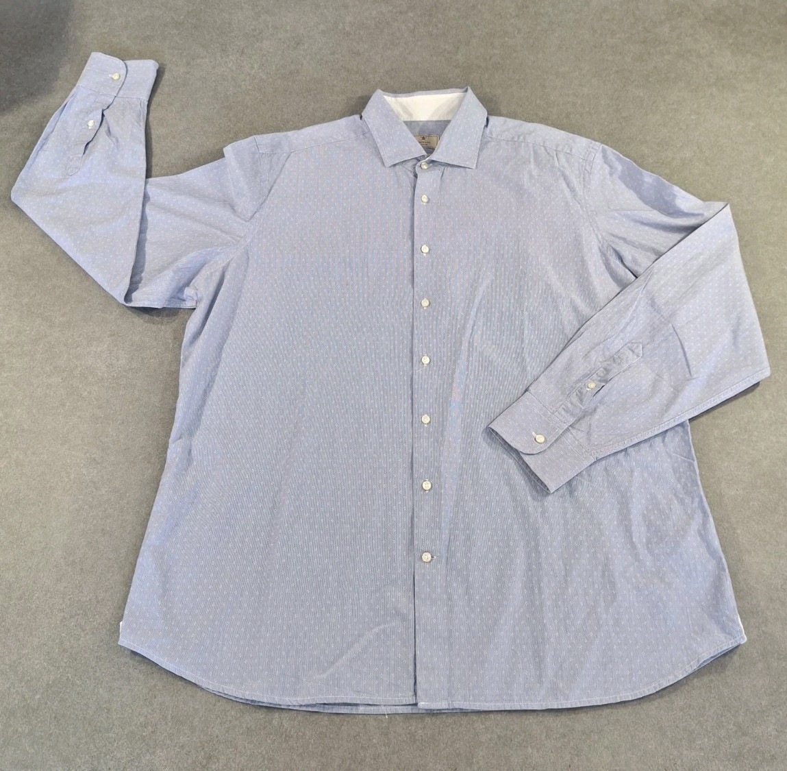 Hackett Mayfair Mens Navy Stripe Shirt 3XL Slim Fit 100% Cotton 48″ Ch Bulgaria