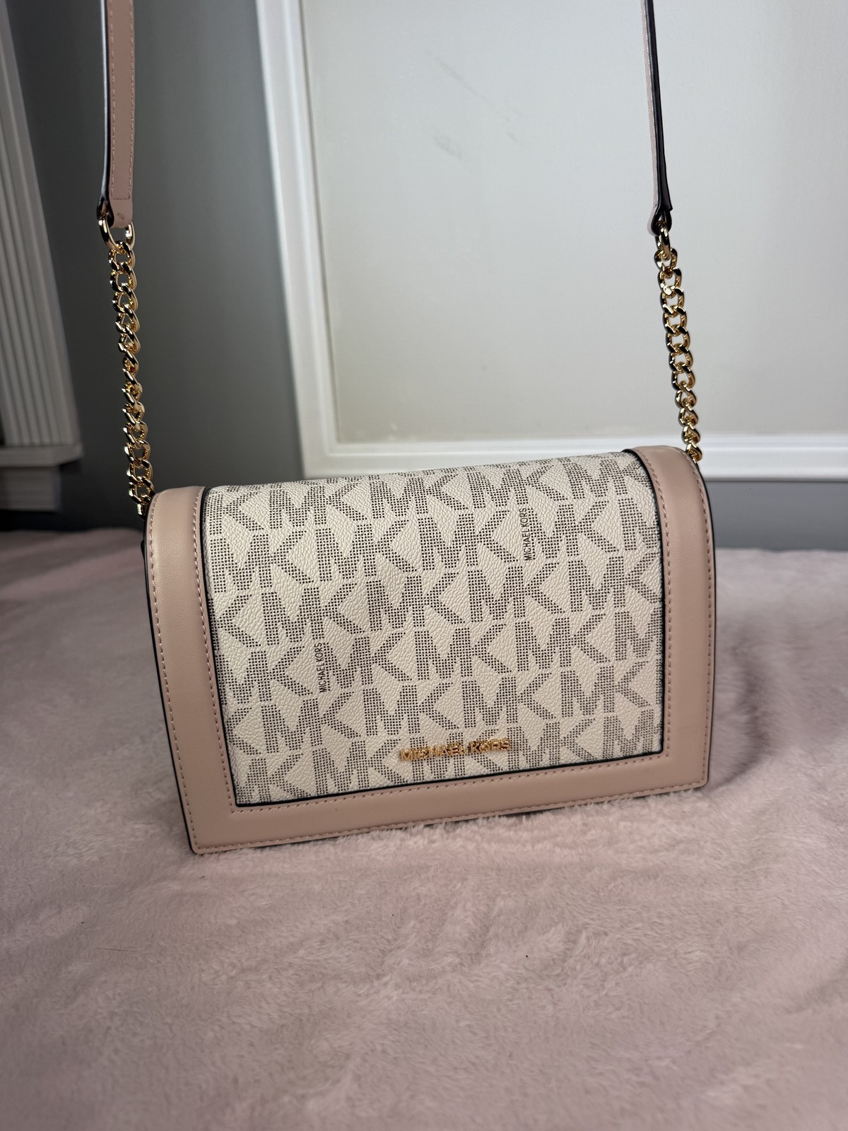 Michael Kors MK monogram crossbody bag