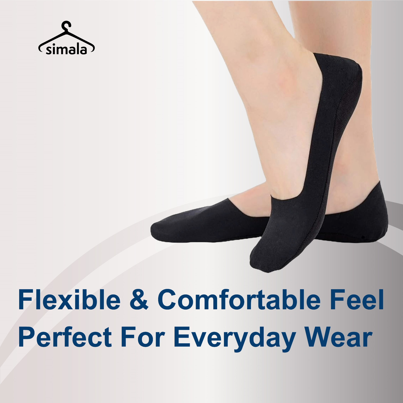 Invisible Trainer Socks For Women 98% Cotton Size 4-7 No Show Liner Socks
