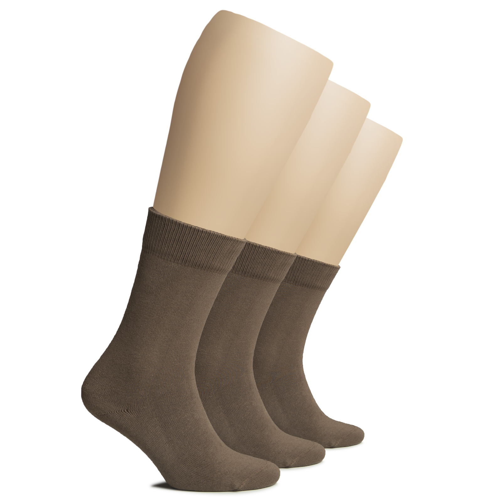 Hugh Ugoli Women Cotton Warm Winter Socks Crew with Seamless Toe, 3 Pairs