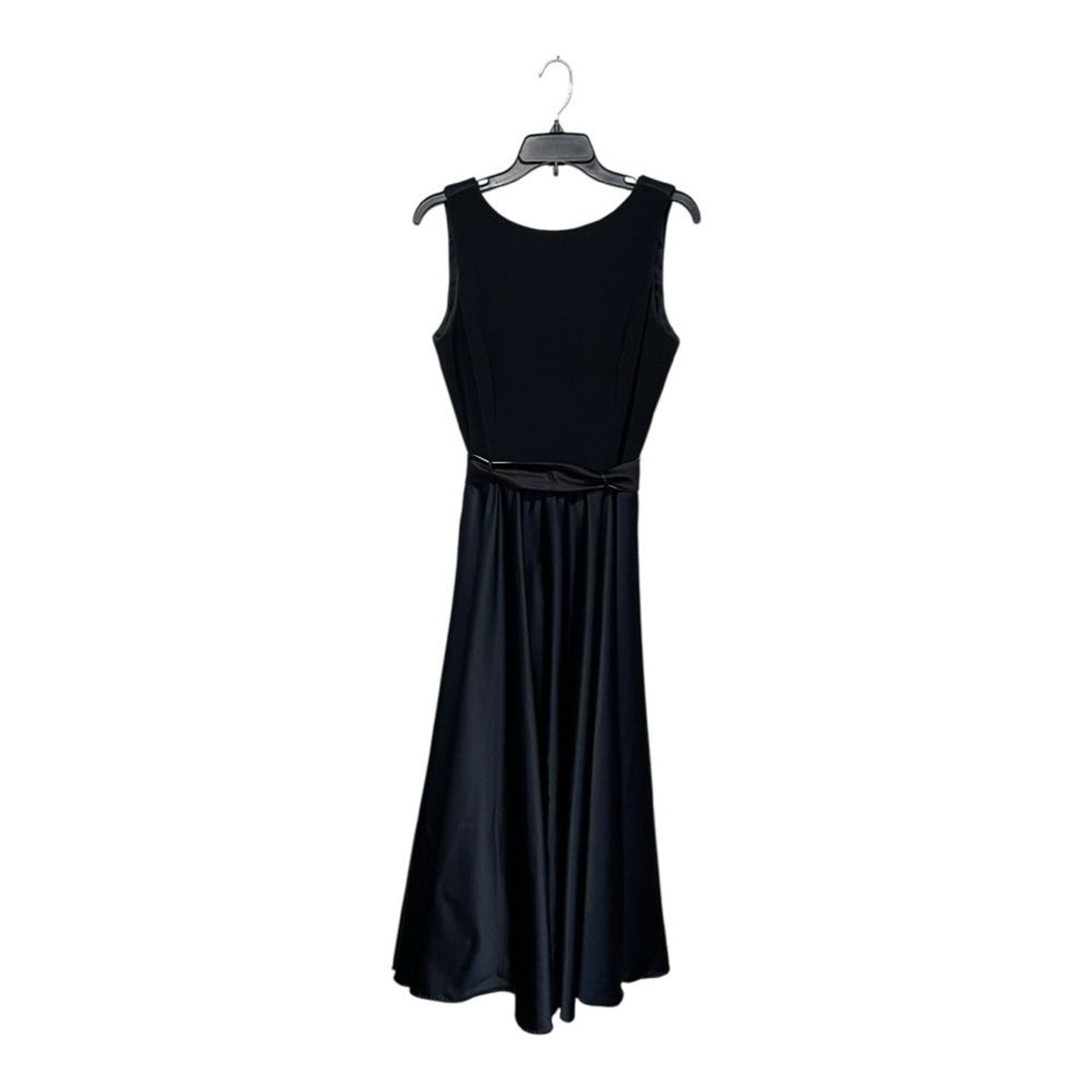 Scott McClintock | Black Low Back Sleeveless A Line Maxi Gown Dress 14