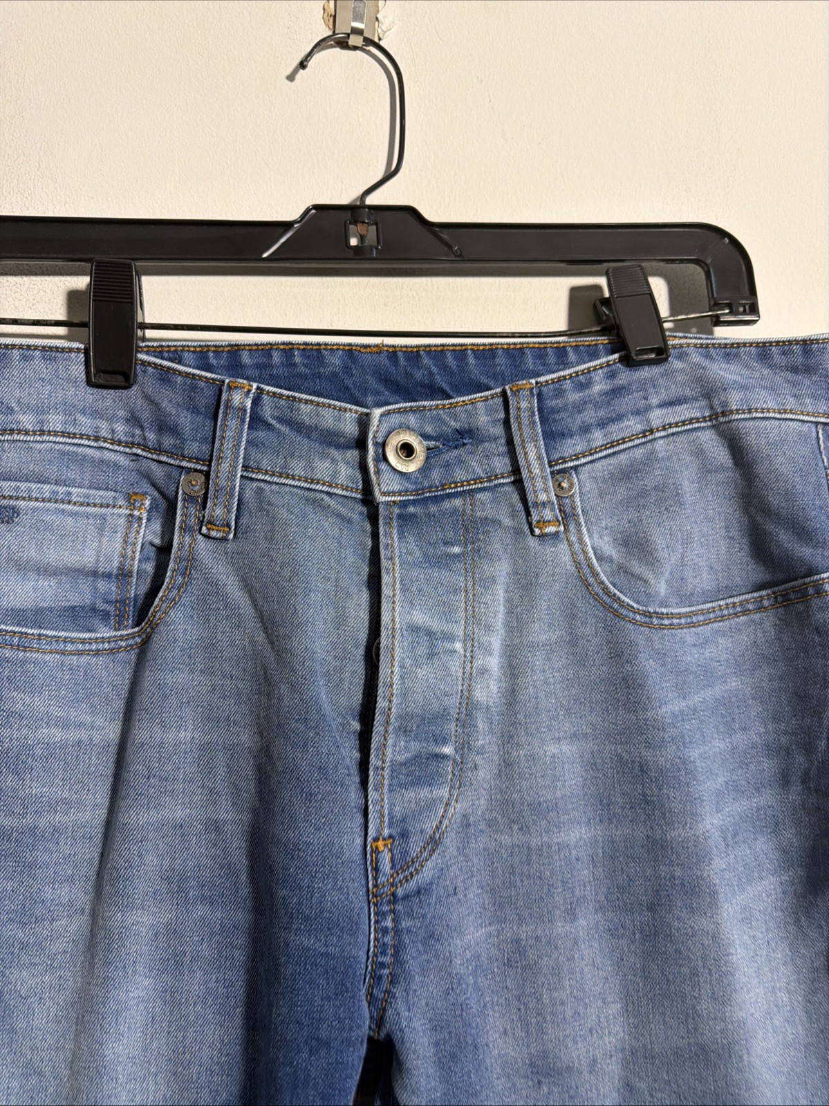 EUC MEN’S G RAW 3301 SLIM BLUE JEANS DENIM SIZE 30 WAIST 32 30×32 PANTS