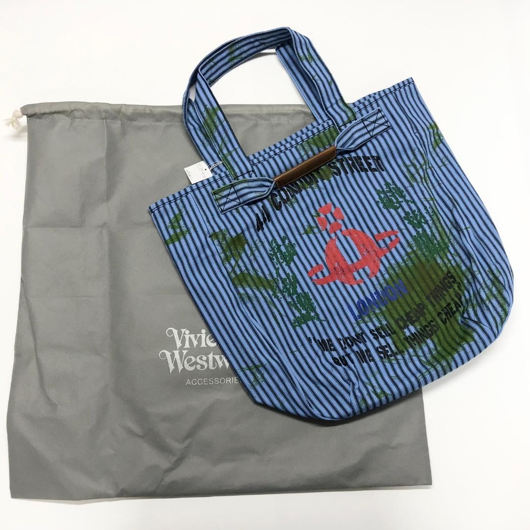 Brand new, unused Vivienne Westwood tote bag, size M, blue 38cm×45cm