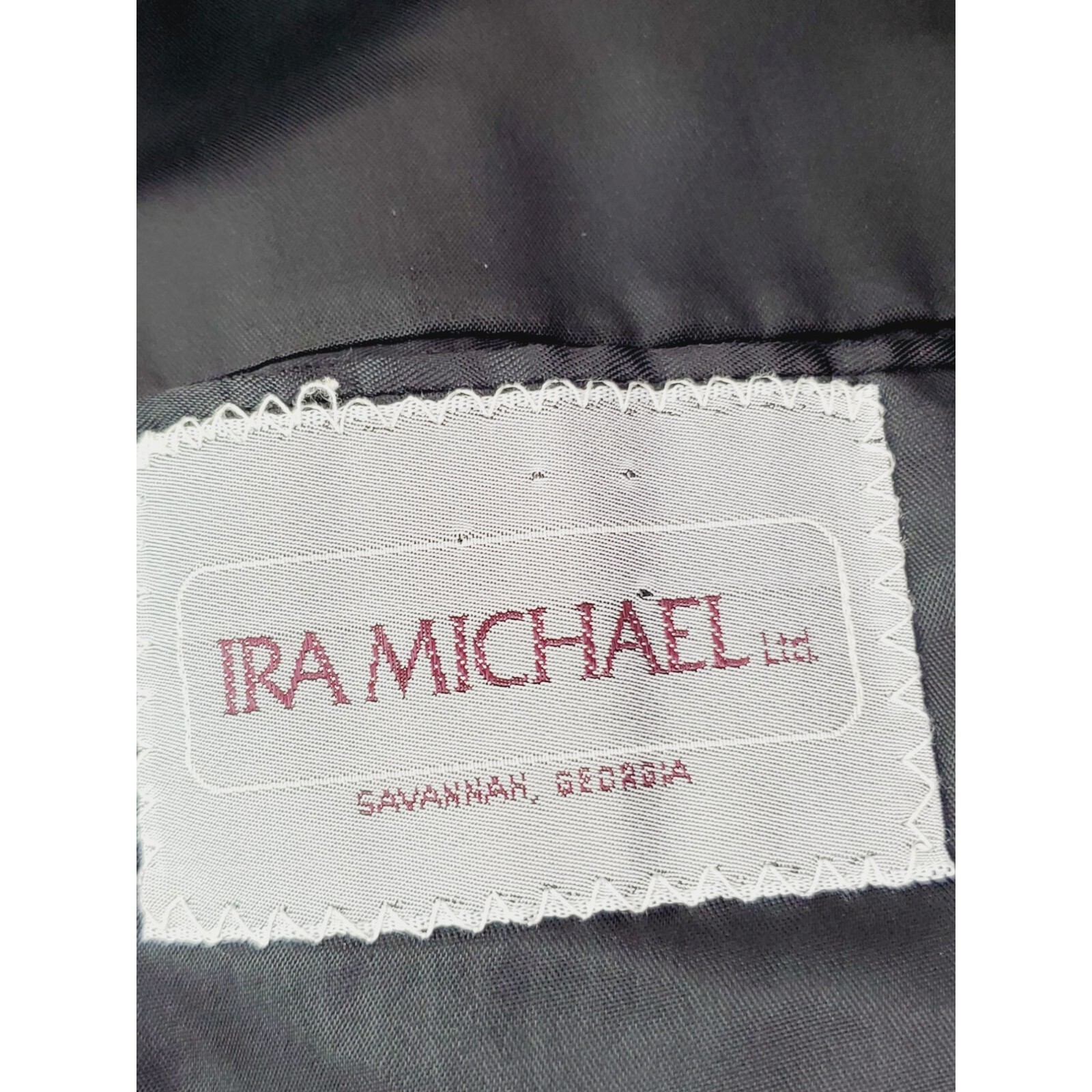 Ira Michael Savannah Men’s Black Linen Blazer 44R Shell Buttons