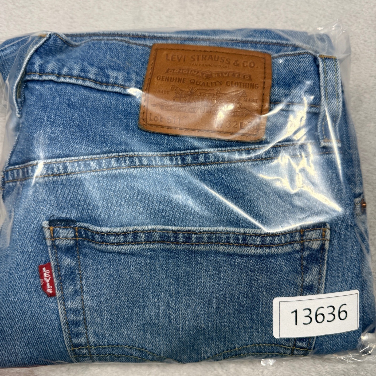 Levi’s 511 Slim Fit Jeans Mens 32×30 Blue Premium Denim 04511-5007