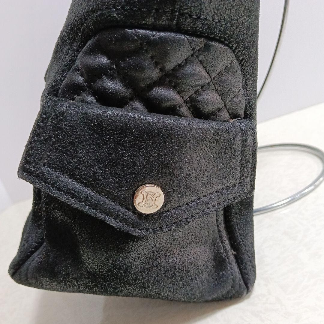 CELINE Boogie Bag Handbag Black Quilted Authentic From Japan