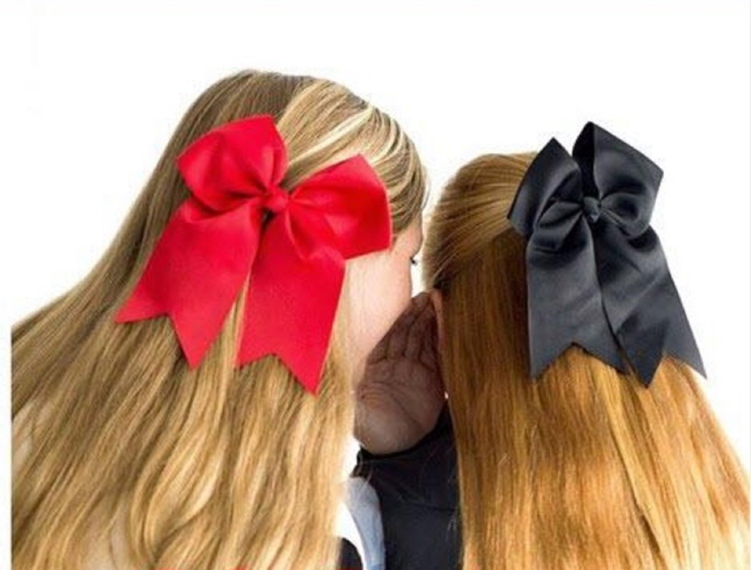 USA Cheer Bows Ponytail Holder Girls 7″ Large Softball Hair Bow Cheerleading Lot