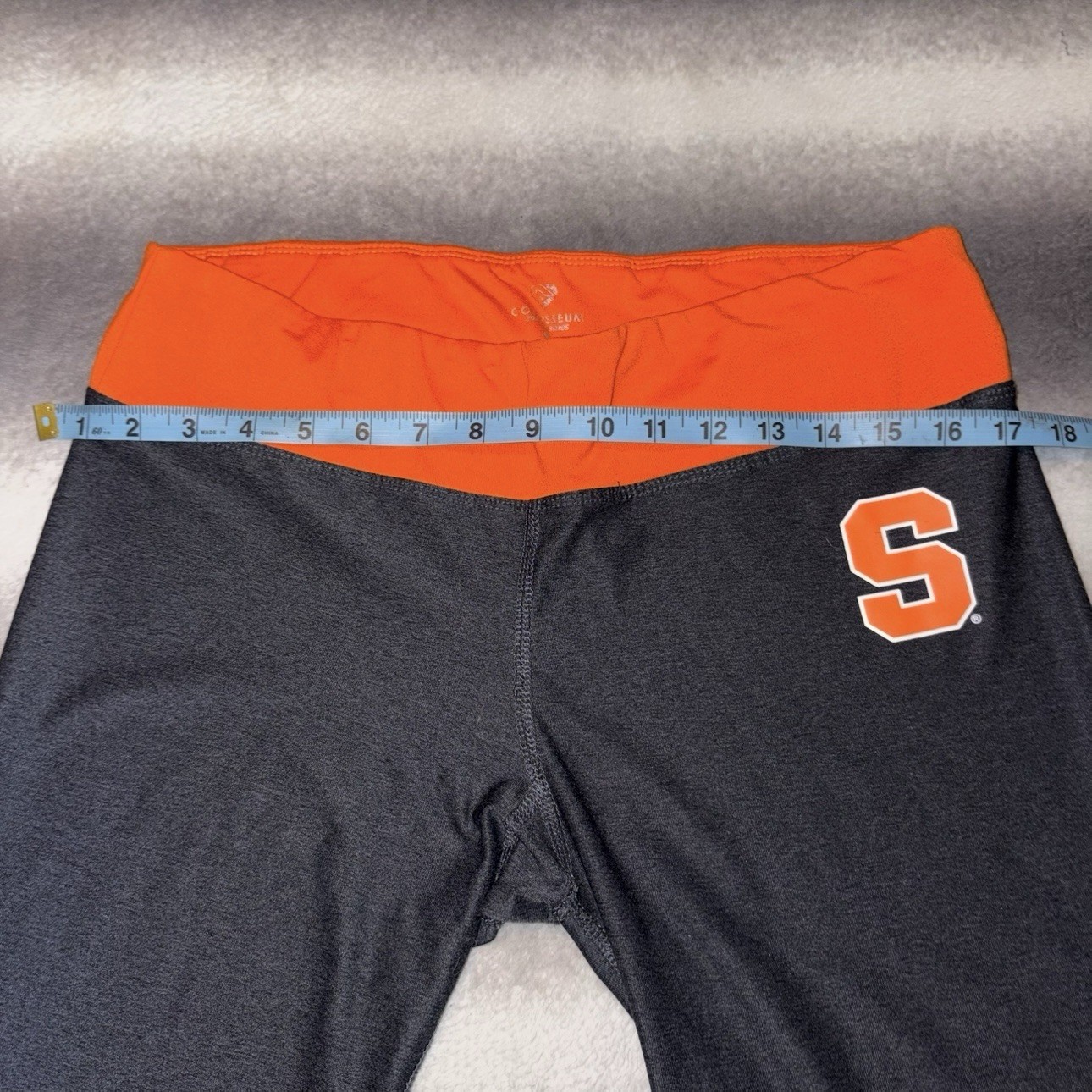 Colosseum Syracuse Orange Charcoal Gray Athleisure Leggings L