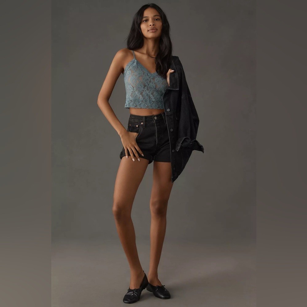 Anthropologie Lace Crop Top Brami Bralette