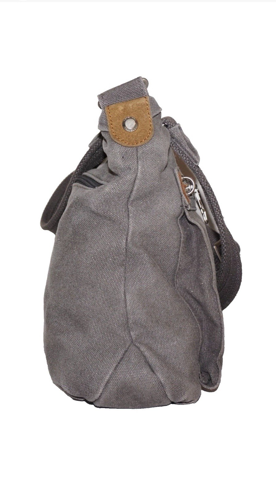 Travelon Gray Shoulder Bag Zip Closure Shoulder Strap Pockets Zipper Accent