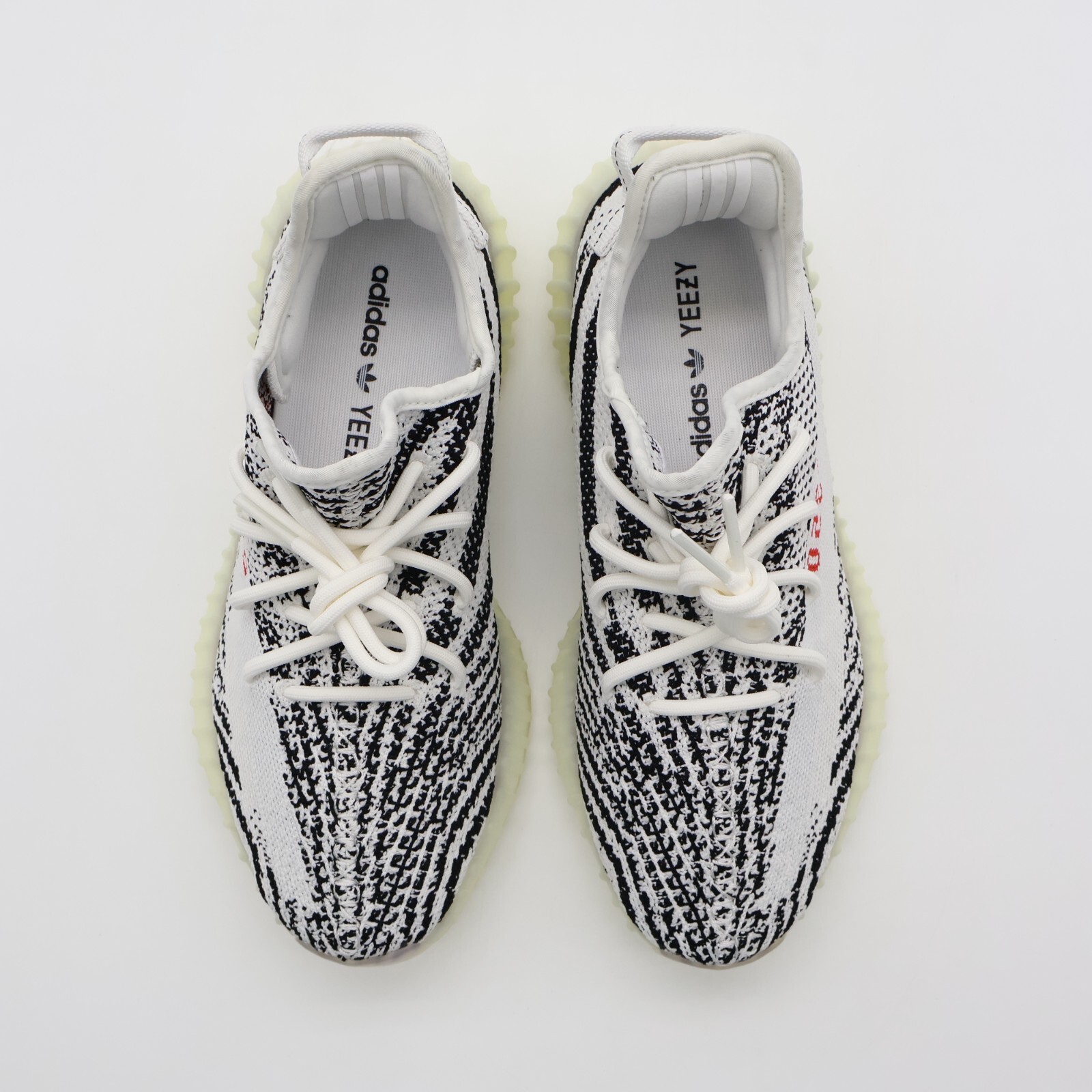 CP9654 Adidas Yeezy Boost 350 V2 Zebra White Black Red