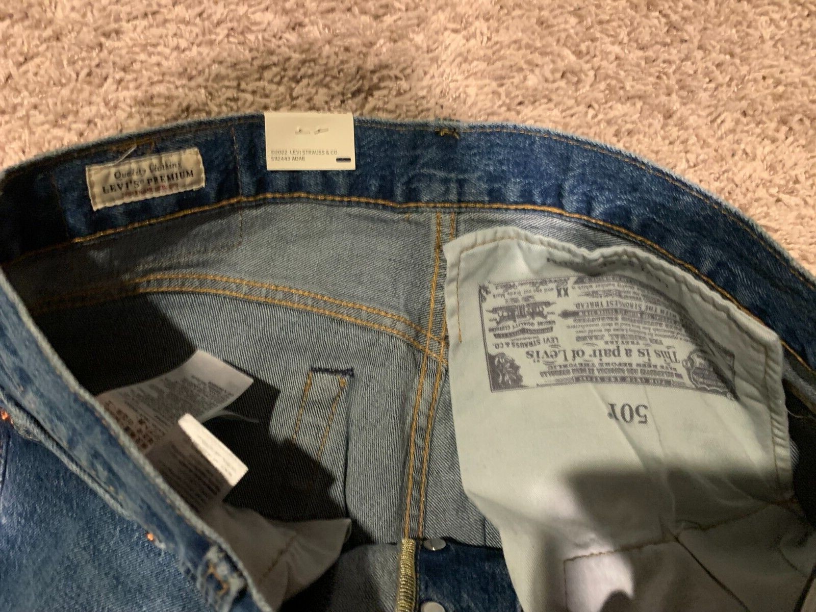 Levi’s Premium 501 Straight Jeans W Stretch Men’s Sizes RT$89.50 NWT 3283