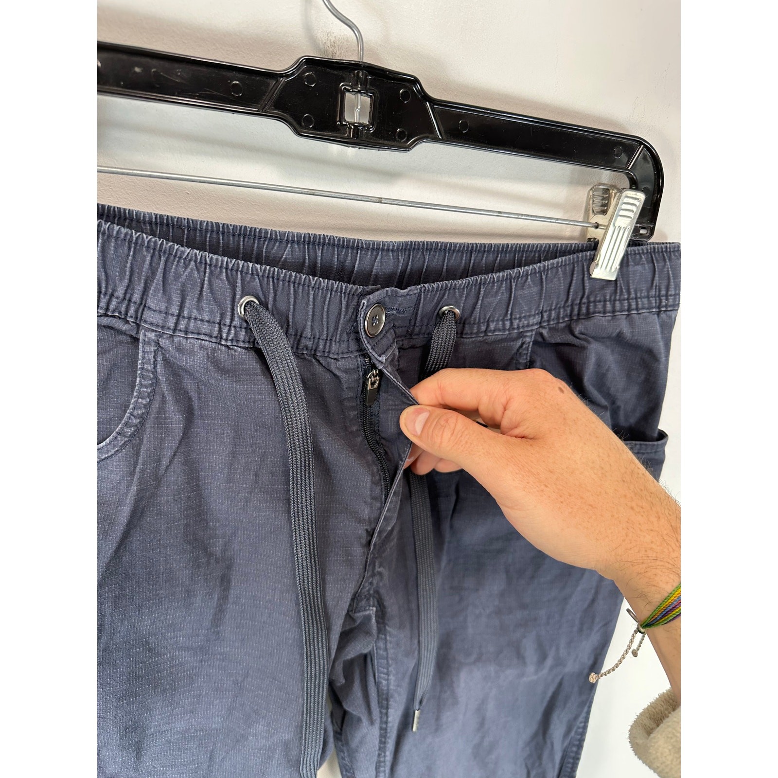 BYLT Ripstop Cargo Pant Navy Blue Size Medium x 28 Inches Elastic Waist
