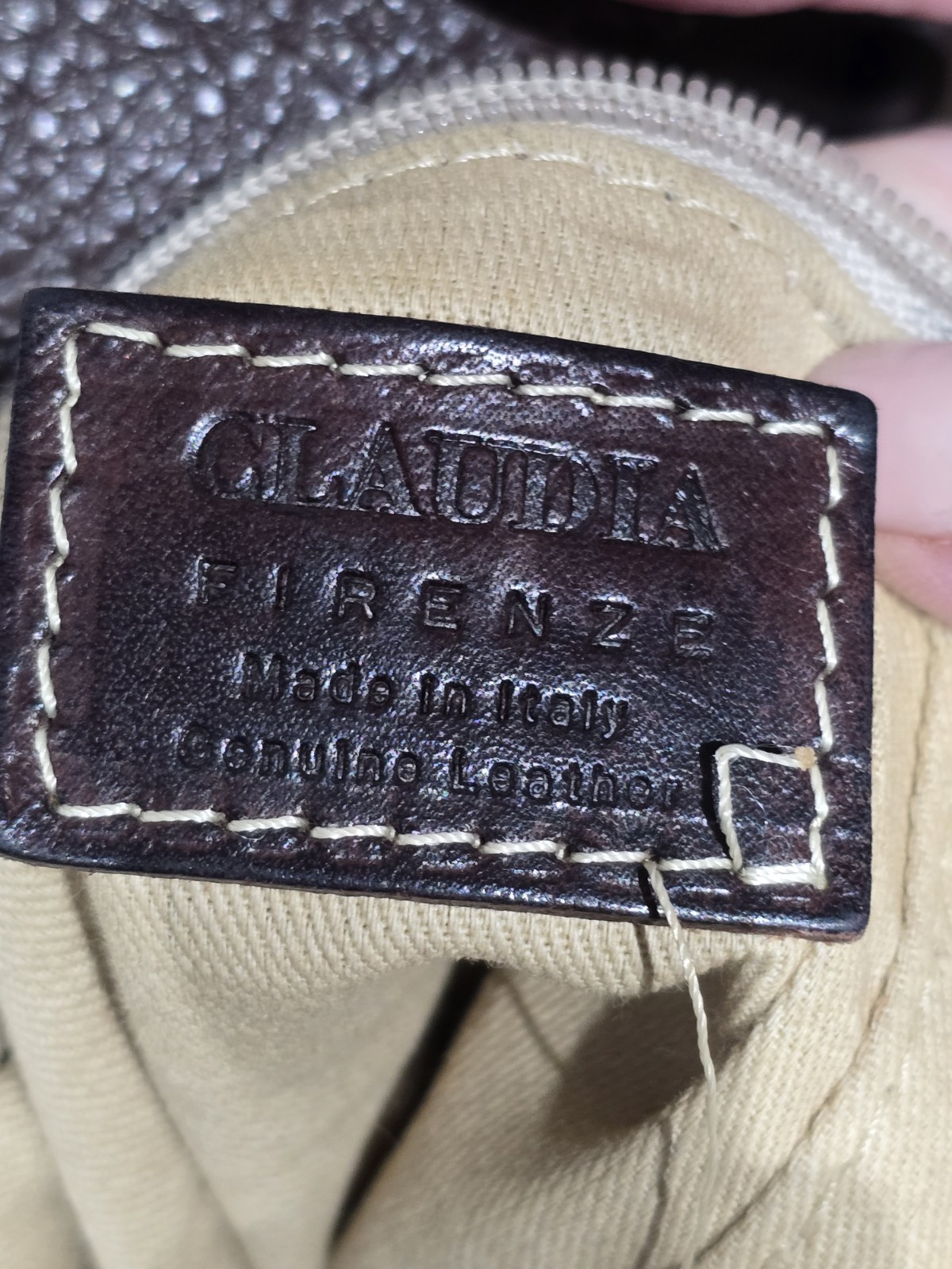 claudia firenze Brown Saddlebag Italian leather Shoulder/crossbody Bag