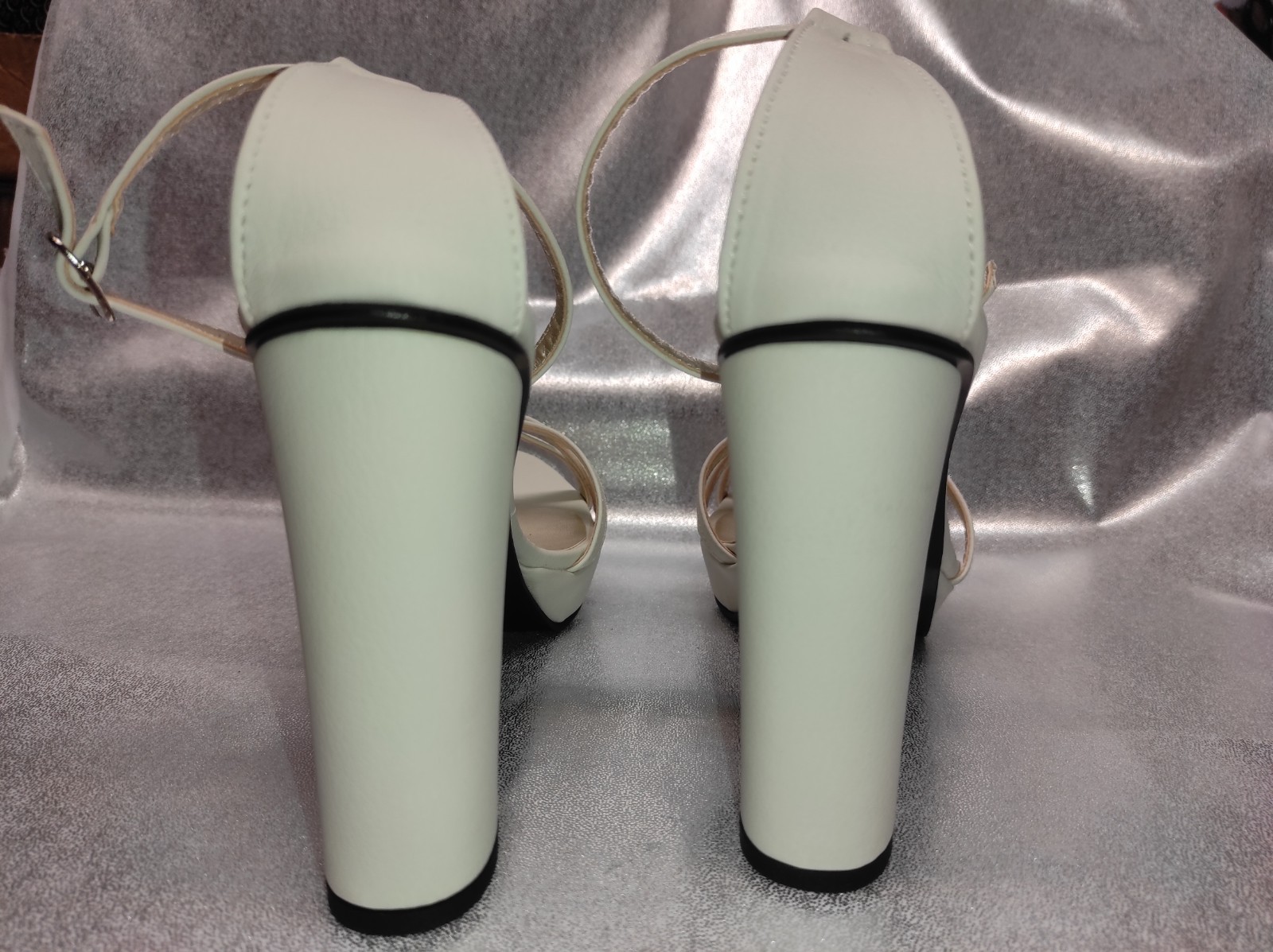 Sandals leather chunky 37 38 39 40 41 42 43 44 45 46 47 platform 2cm heel 13cm PL